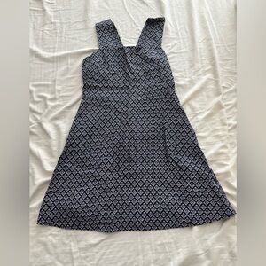 Elegant Black and White Patterned Dress